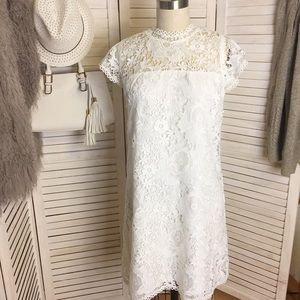 Cupcakes and Cashmere White Lace Dress - L
